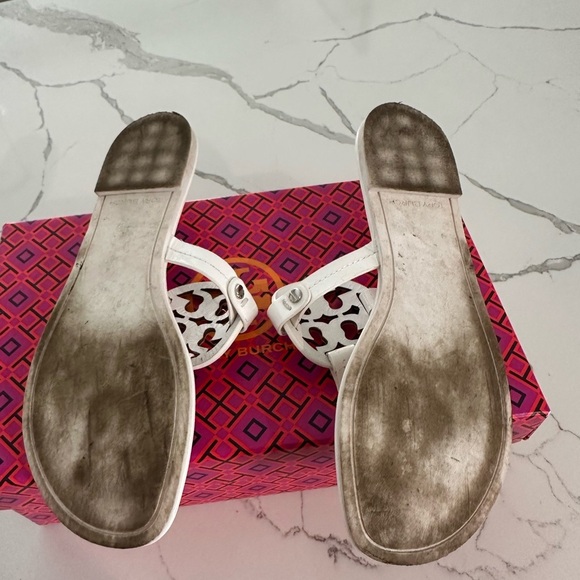 Tory burch Miller patent sandal optic white size 7.5 - Picture 3 of 8